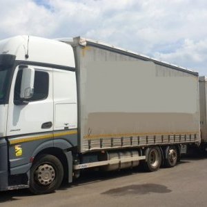 foto 44t/15.6m low jumbo MB 6x2+ Panav 18t tandem Mercedes Actros 2542